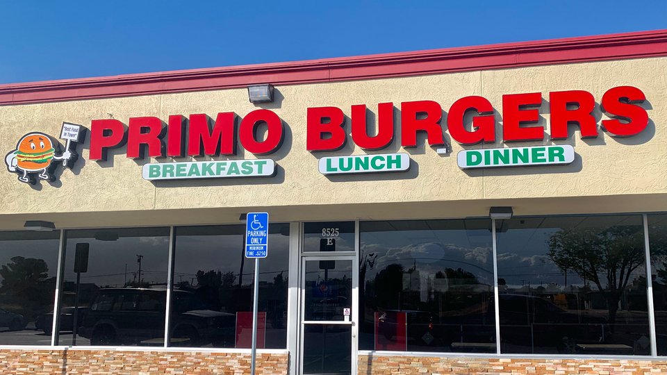 Restaurant storefront on California City Boulevard.